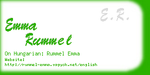 emma rummel business card